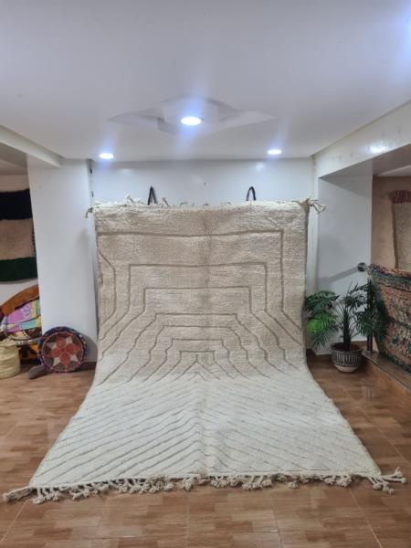 White Lizam Marokkaans handgemaakt tapijt